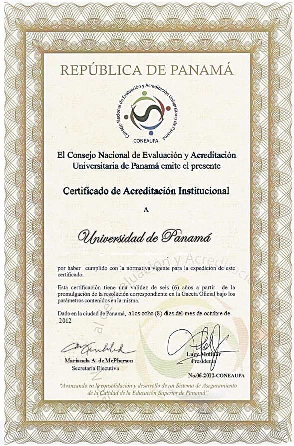 Certificación de la UP