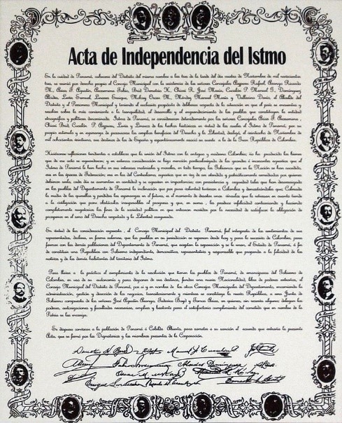 acta de indep del istmo 