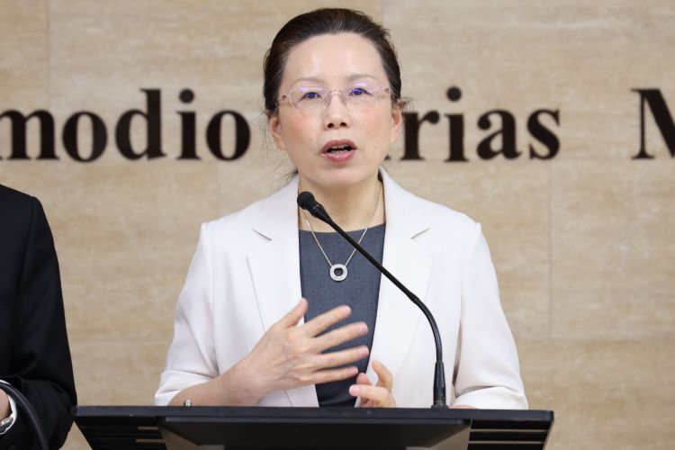 Embajadora de la República Popular de China en Panamá, Xu Xueyuan.