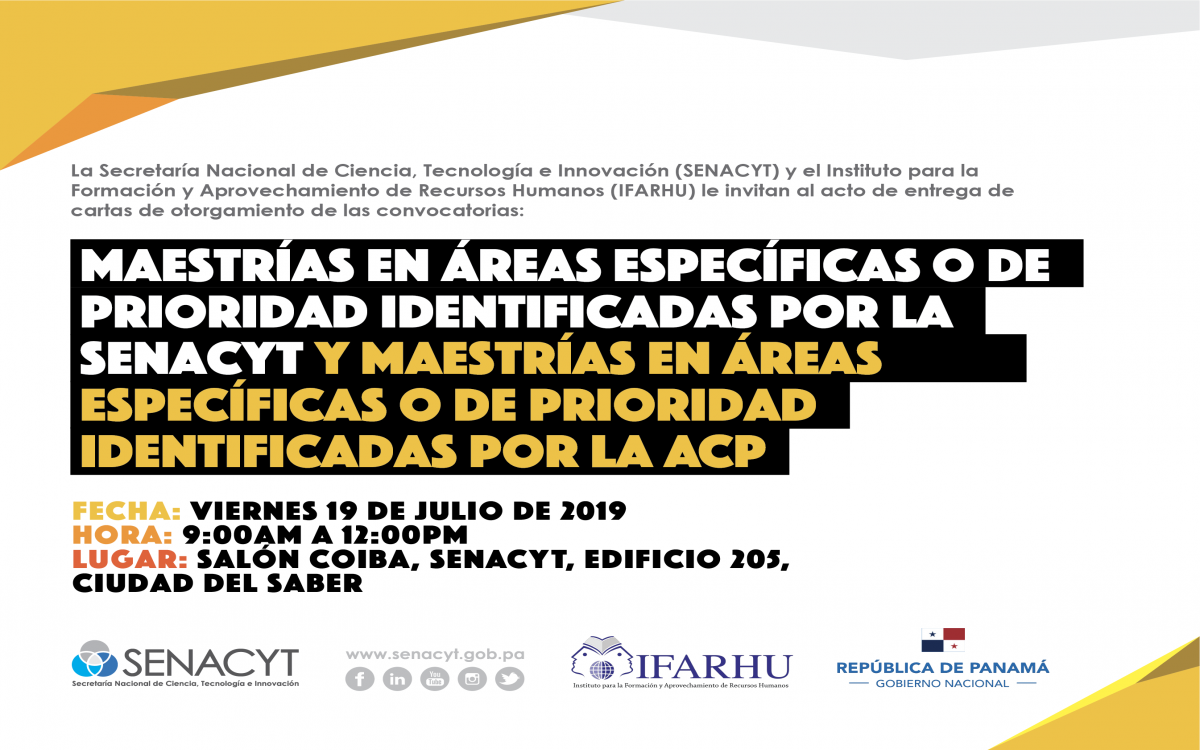 Becas IFARHU E SENACYT 