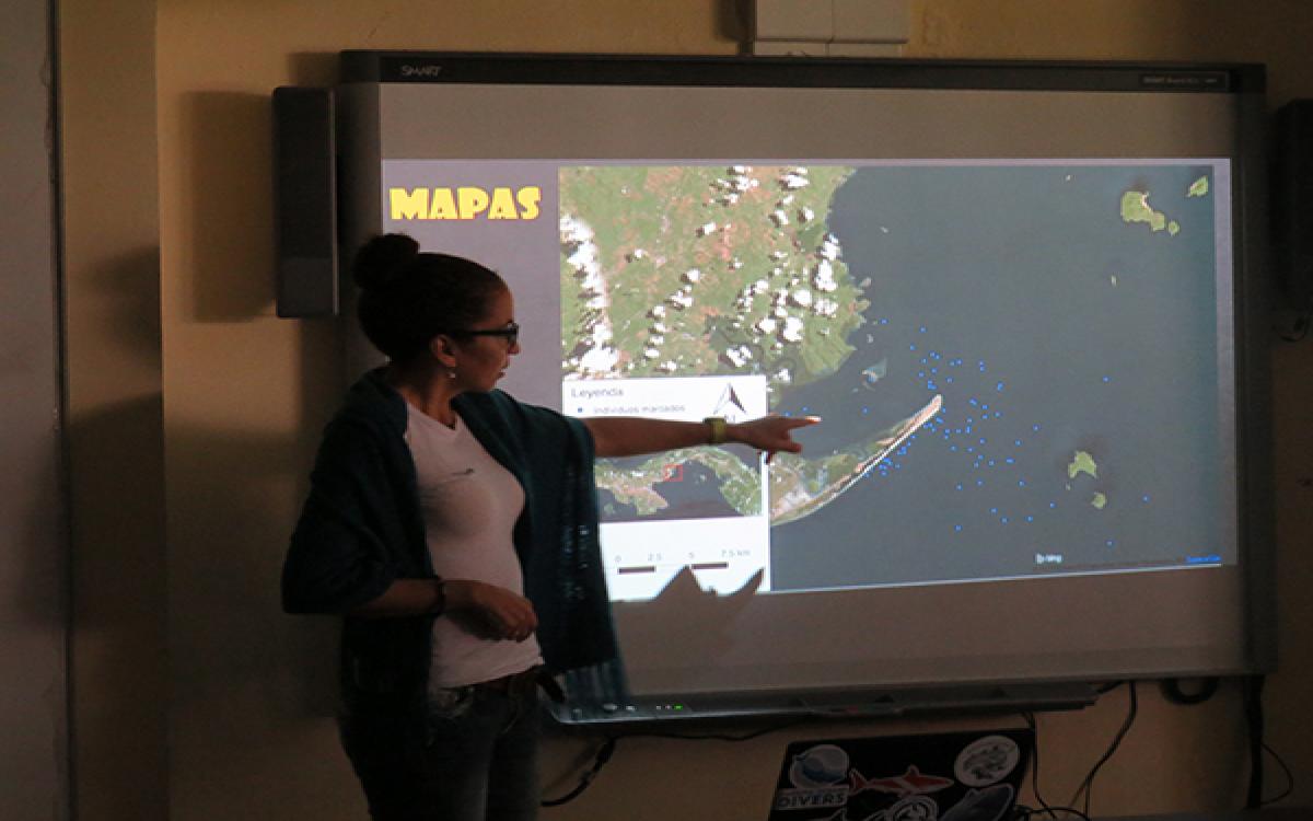 Docentes en curso de ecología de invertebrados y vertebrados