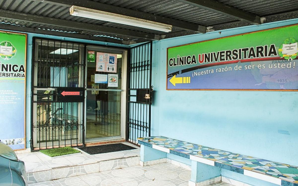 Instalaciones del centro de salud de la Universidad de Panamá. 
